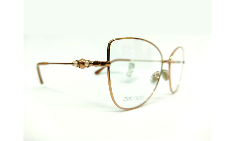 Oculos de Grau Jimmy Choo Feminino Metal Rose Brilhoso | Ótica Pupila
